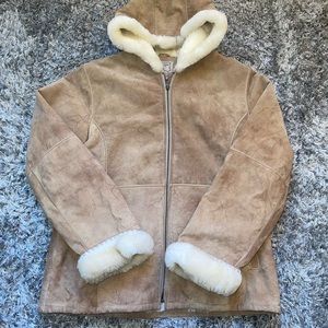 Buckle Jackets & Coats | Bke Vintage Genuine Leather Coat W Fur Lining Size: L